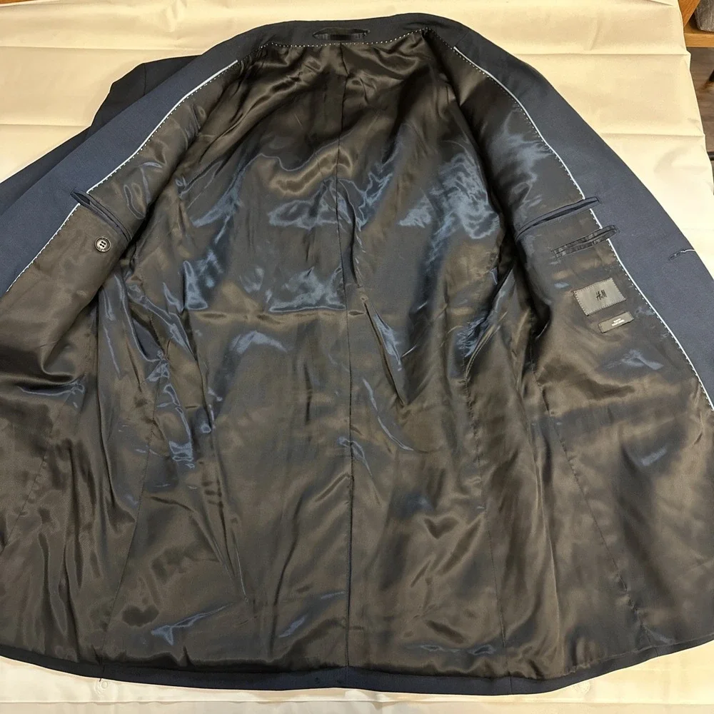 H&M Blazer Slim Fit Sports Coat Jacket Mens Size 44 R